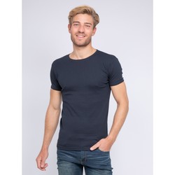 Vêtements Homme T-shirts manches courtes Ritchie T-shirt col rond pur coton organique WARRY Bleu marine