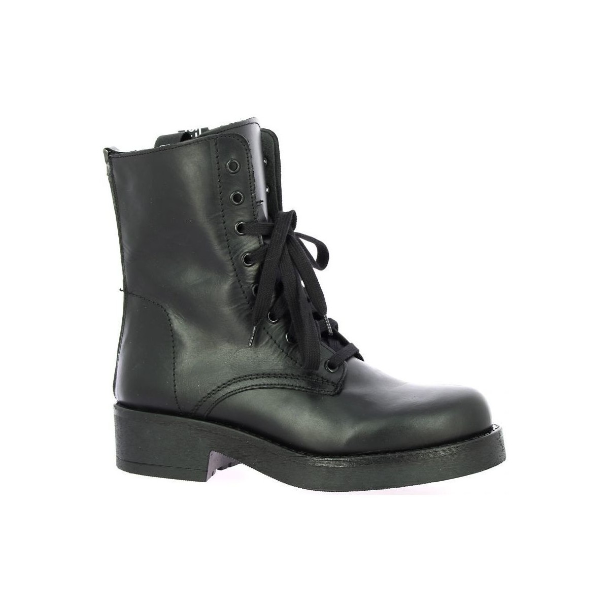 Chaussures Femme Boots Stm Rangers cuir Noir