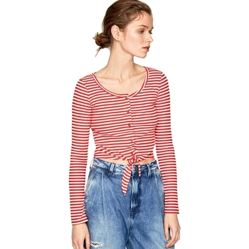 Vêtements Femme T-shirts manches longues Pepe jeans PL504453 Rouge