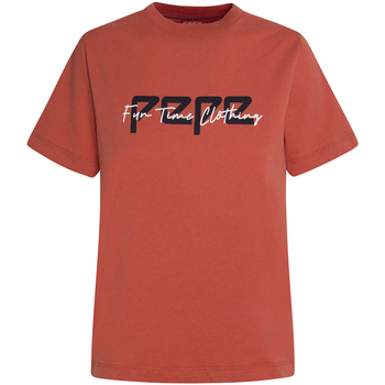 Vêtements Femme T-shirts manches courtes Pepe jeans PL504479 Rouge