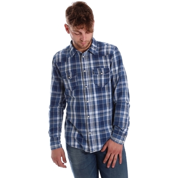 Vêtements Homme Chemises manches longues Gaudi 721BU46008 Bleu