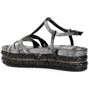 Sandales et Nu-pieds Café Noir HC913 Gris - Chaussures Sandale Femme 48 