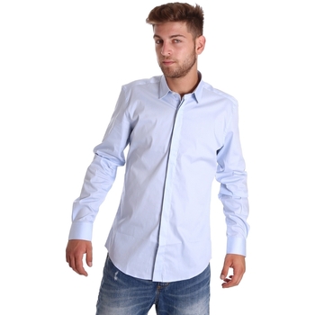 Vêtements Homme Chemises manches longues Antony Morato MMSL00293 FA450001 Bleu