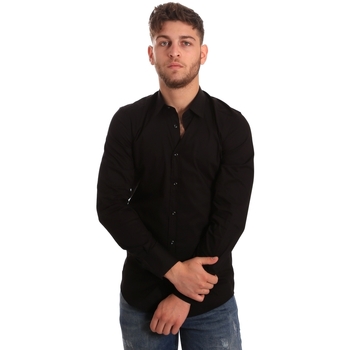 Vêtements Homme Chemises manches longues Antony Morato MMSL00472 FA450001 Noir