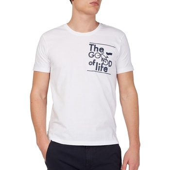 Vêtements Homme T-shirts manches courtes Gas 542990 Blanc