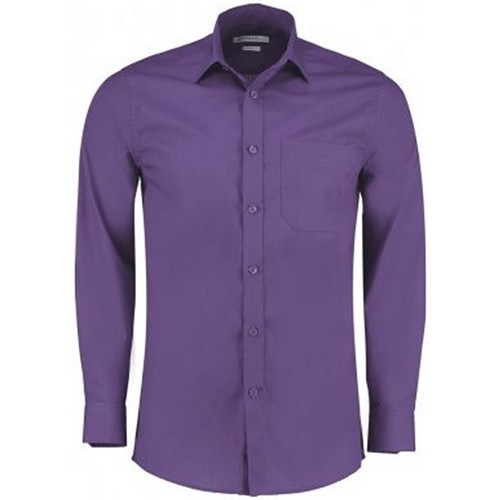Vêtements Homme Chemises manches longues Kustom Kit K142 Violet