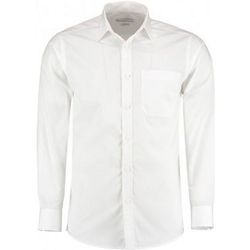 Vêtements Homme Chemises manches longues Kustom Kit K142 Blanc