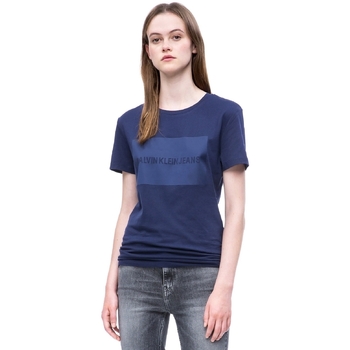 Vêtements Femme T-shirts manches courtes Calvin Klein Jeans J20J207949 Bleu