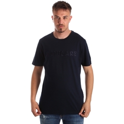 Vêtements Homme Nike Boyfriend-T-shirt med logoprint over det hele i sort Navigare NV31070 Bleu