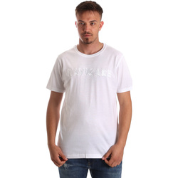 Vêtements Homme Nike Boyfriend-T-shirt med logoprint over det hele i sort Navigare NV31070 Blanc