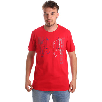 Vêtements Homme Nike Boyfriend-T-shirt med logoprint over det hele i sort Navigare NV31090AD Rouge