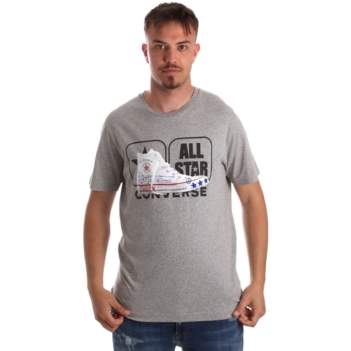 T-shirts Manches Courtes Converse 10017575-A01 Gris - Vêtements T-shirts manches courtes Homme 22 