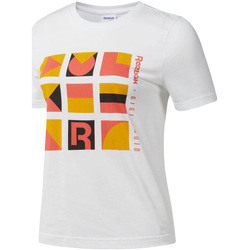 Vêtements Femme T-shirts manches courtes Reebok Sport DY9368 Blanc