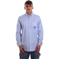 Vêtements Homme Chemises manches longues Navigare NV91061 BD Bleu
