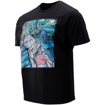 Vêtements Homme T-shirts manches courtes New Balance NBMT93573BK Noir