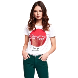 Vêtements Femme T-shirts manches courtes Gaudi 921BD64047 Blanc