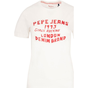 Vêtements Femme T-shirts manches courtes Pepe jeans PL504341 Beige
