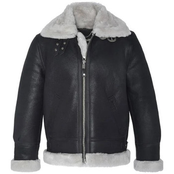 Vêtements Homme Vestes en cuir / synthétiques Schott LC1259 BLACK/OFF WHITE Noir/Blanc