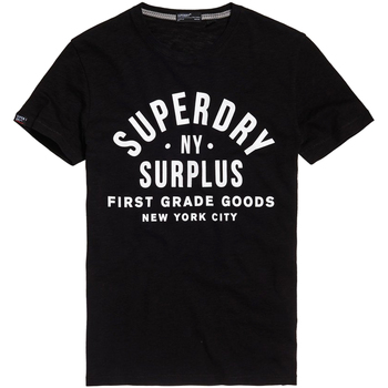 Vêtements Homme T-shirts manches courtes Superdry M1010113A Noir