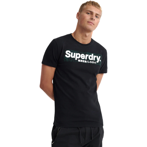 Homme Superdry M1000069A Noir - Vêtements T-shirts manches courtes Homme 21 