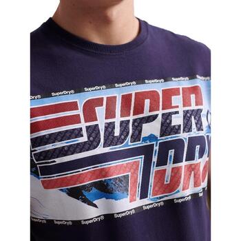 Vêtements Superdry M1000005A Violet - Vêtements T-shirts manches courtes Homme 21 