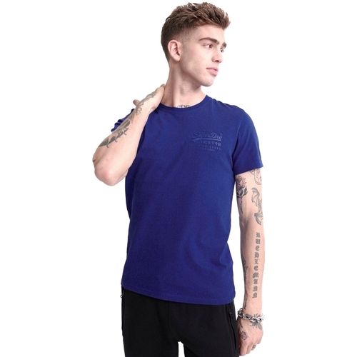 Homme Superdry M1010067A Bleu - Vêtements T-shirts manches courtes Homme 21 