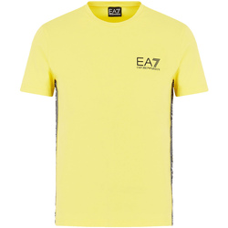 Vêtements Homme T-shirts manches courtes Emporio Armani V-neck fine knit jumper 3HPT07 PJ03Z Jaune