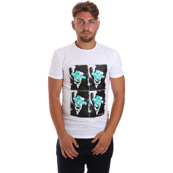 Vêtements Homme T-shirts manches courtes Antony Morato MMKS01743 FA120001 Blanc