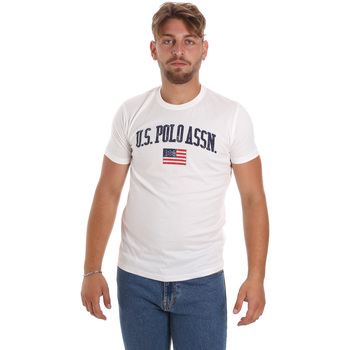 Vêtements Homme logo-print polo-shirt Weiß U.S Polo Assn. 57117 49351 Blanc