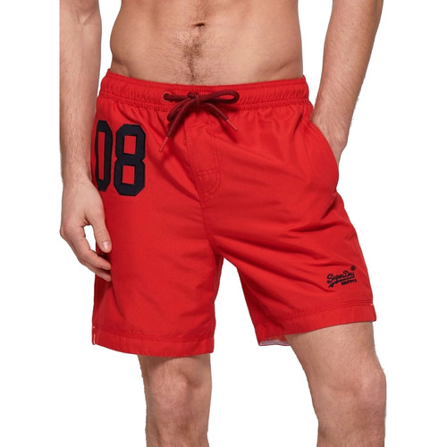 Homme Superdry M3010008A Rouge - Vêtements Maillots de bain Homme 36 