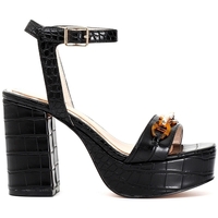 Chaussures Femme Sandales et Nu-pieds Café Noir MA924 Noir