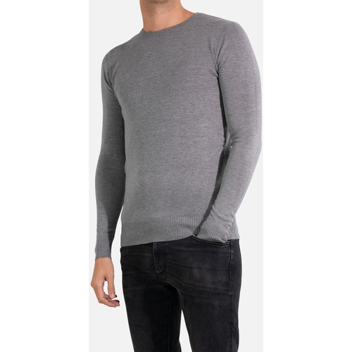 Vêtements Homme Pulls Kebello Pull manches longues col rond Gris H Gris