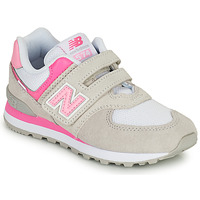 Chaussures Fille Baskets basses New Balance 574 Gris / Rose