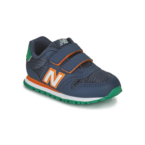 New Balance 500 Bleu / Orange - Chaussures Baskets basses Enfant ...