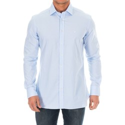 Vêtements Homme Chemises manches longues Hackett Chemise M / Longue Bleu