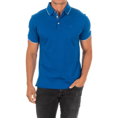 Vêtements Homme Chemise Garment Dyed Bleu Hackett HM561801-501 Bleu