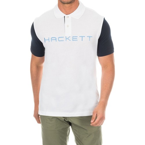 Vêtements Homme Polos manches courtes Hackett HMX1008B-WHITE Multicolore