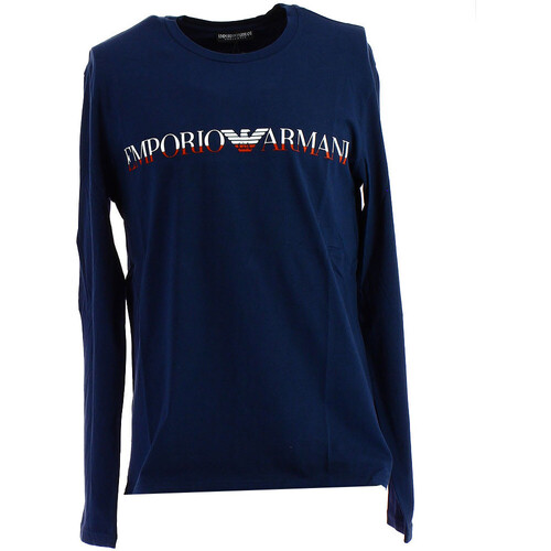 Vêtements Homme T-shirts & Polos Ea7 Emporio Armani Kleidung Tee-shirt Bleu