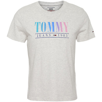 Vêtements Femme T-shirts manches courtes Tommy Jeans Summer multicolor Blanc