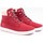 Chaussures Fille Baskets montantes Timberland Davis square 6 in side zip Rouge