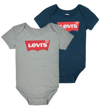 Vêtements Enfant Pyjamas / Chemises de nuit Levi's LHN BATWING 2PK BODYSUIT Gris / Marine
