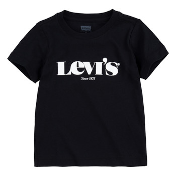 Vêtements Garçon T-shirts manches courtes Levi's GRAPHIC TEE Noir
