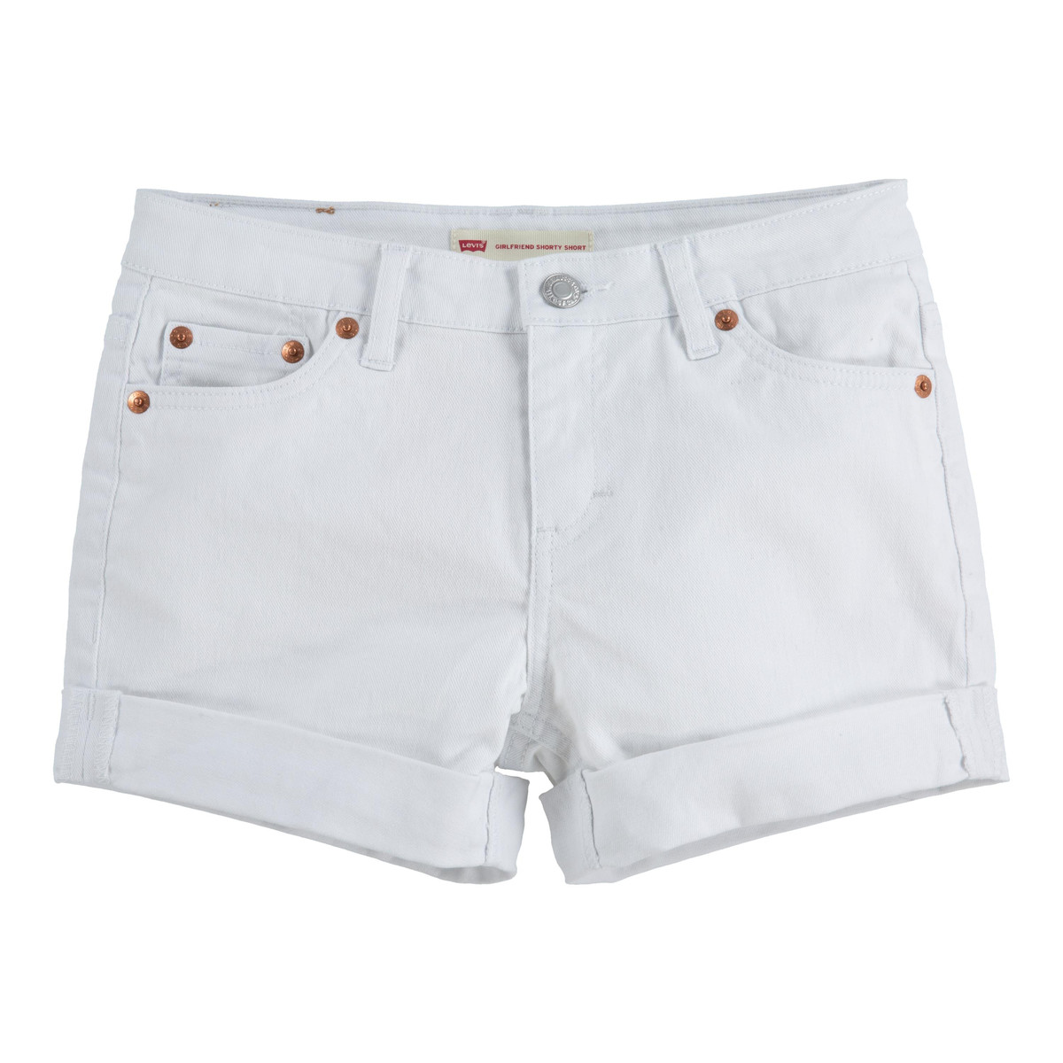 Vêtements Fille waist Shorts / Bermudas Levi's SOLITAR Blanc