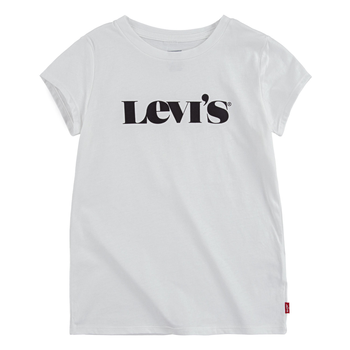 Vêtements Fille T-shirts KXB3F manches courtes Levi's MODERN VINTAGE SERIF TEE Blanc