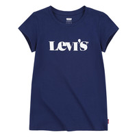 Vêtements Fille T-shirts manches courtes Levi's MODERN VINTAGE SERIF TEE Marine