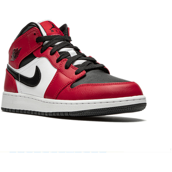 Chaussures Enfant Baskets montantes for Nike AIR JORDAN 1 MID Junior Rouge