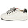 Chaussures Fille Baskets basses Geox REBECCA GIRL Blanc / Noir / Rouge