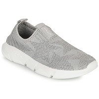 Chaussures Fille Slip ons Geox ARIL GIRL Gris