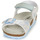 Chaussures Fille Brett & Sons Geox ADRIEL GIRL Blanc / Bleu