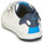 Chaussures Garçon Baskets basses Geox NEW FLICK BOY Blanc / Bleu
